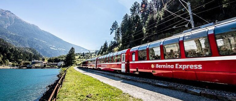 Trenino rosso, St Moritz ,Brescia